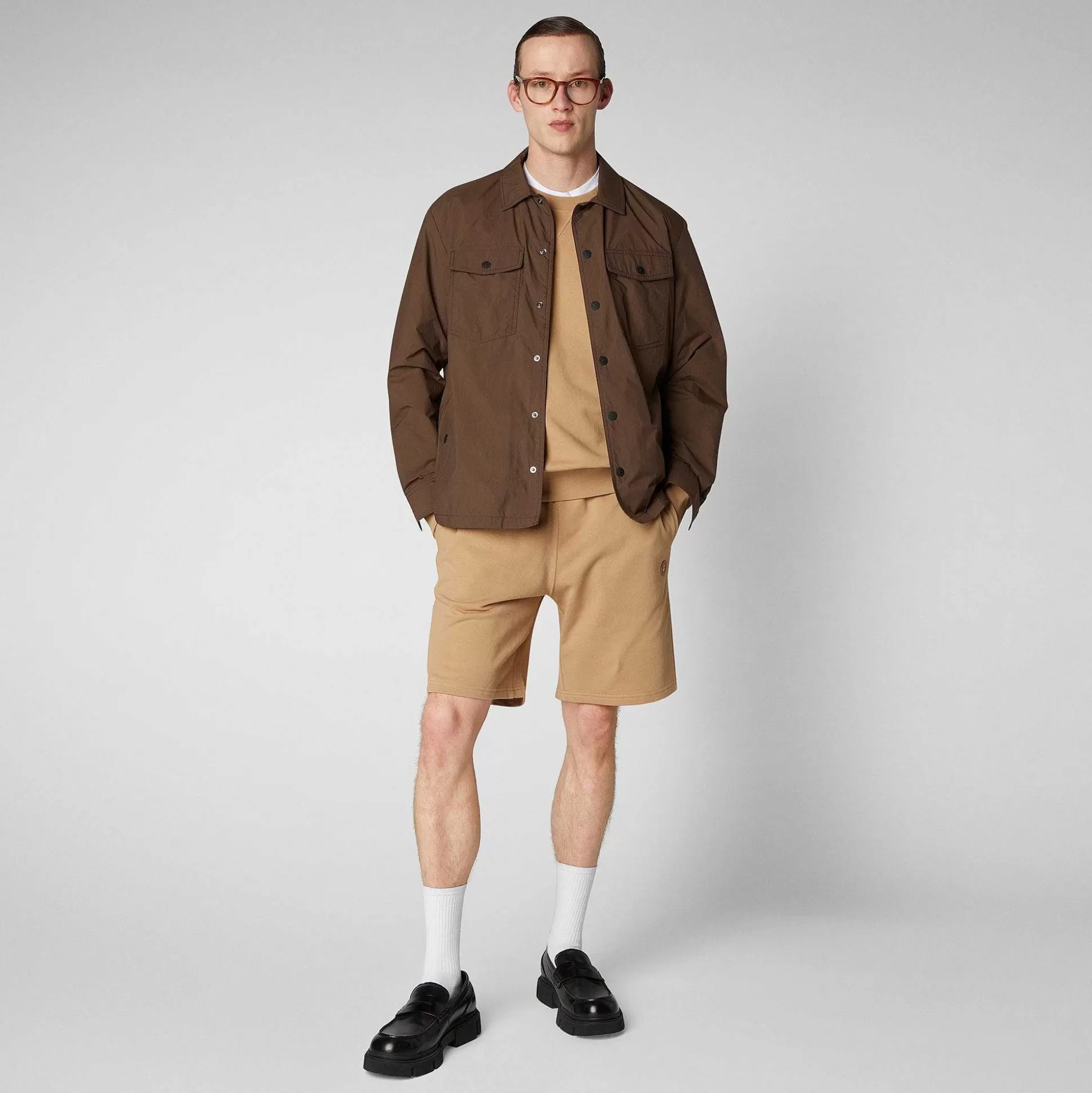 Save The Duck Skjorter Og Gensere^Herregenser Silas I Biscuit Beige